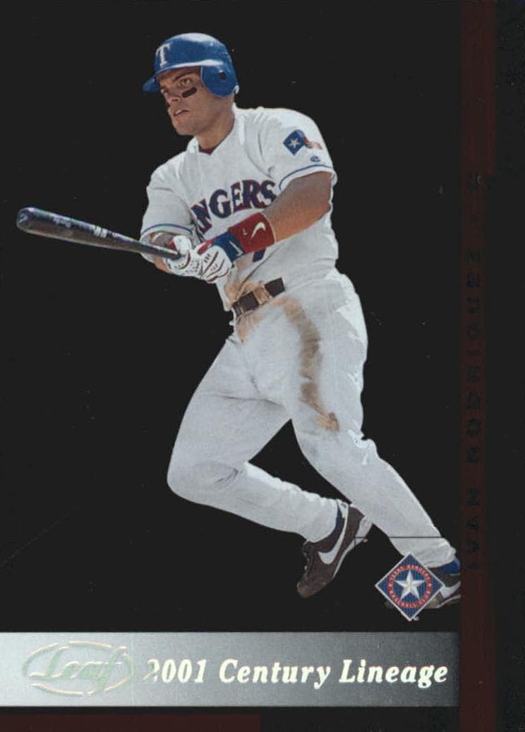 Ivan Rodriguez 2002 leaf Leaf
