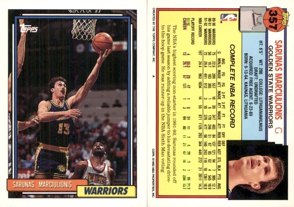 Sarunas Marciulionis #357