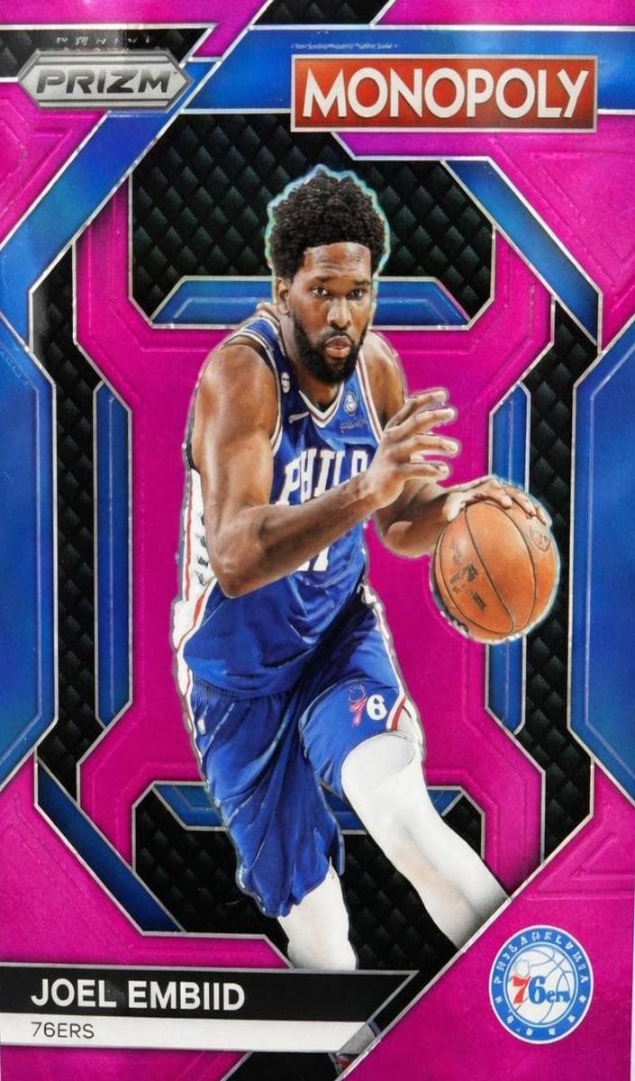 Joel Embiid 2023 panini Panini Prizm Monopoly