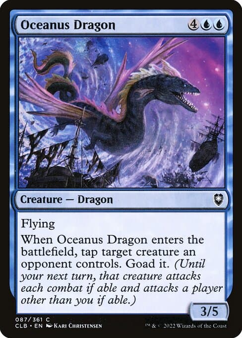 Oceanus Dragon 2022 Magic: The Gathering Commander Legends: Battle for Baldur's Gate