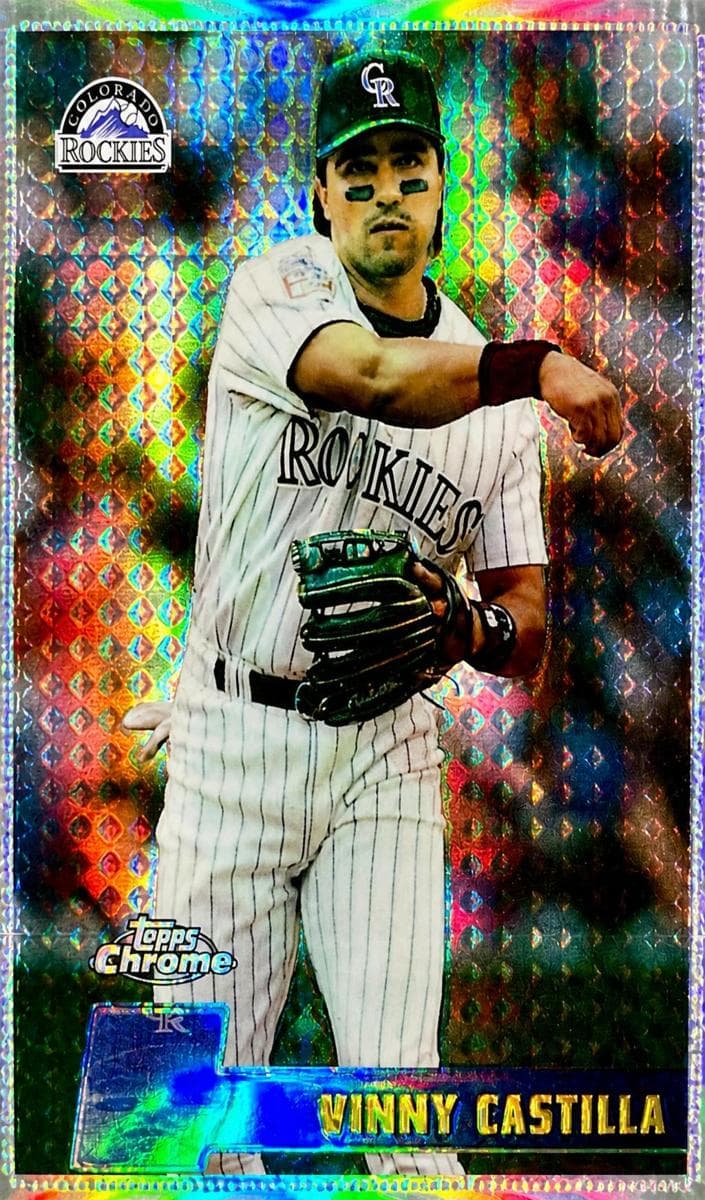 Vinny Castilla 1996 topps Topps Chrome