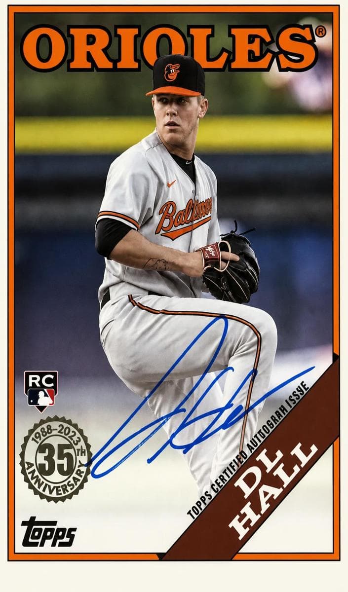 DL Hall 2023 topps Topps