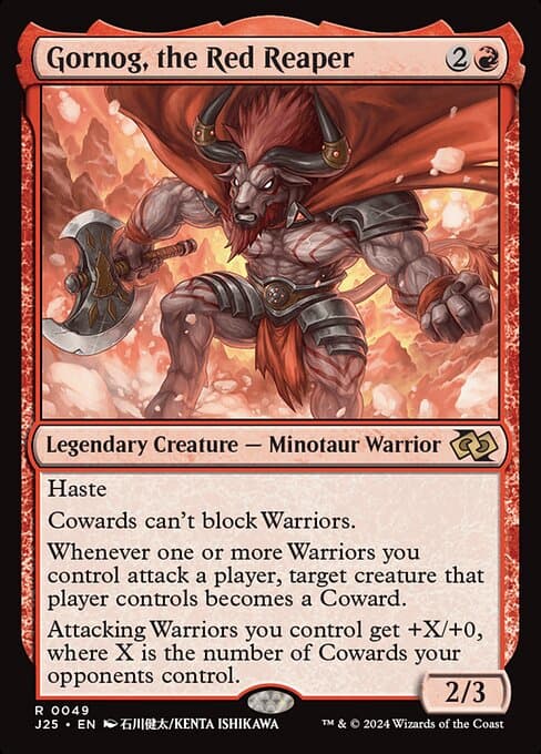 Gornog, the Red Reaper 2024 Magic: The Gathering Foundations Jumpstart Anime