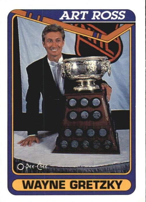 Wayne Gretzky 1990 topps O-Pee-Chee