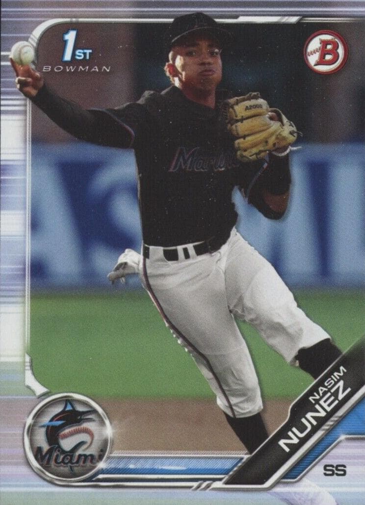 Nasim Nunez 2019 bowman Bowman Draft