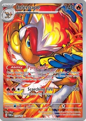 Infernape trading card