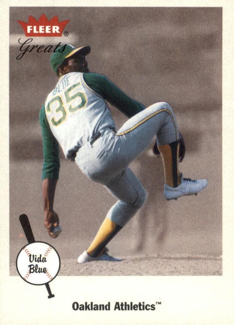 Vida Blue 2002 fleer Fleer Greats of the Game