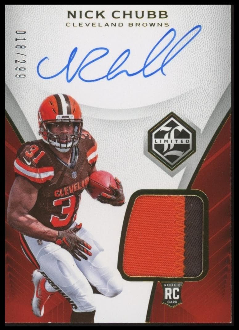 Nick Chubb 2018 panini