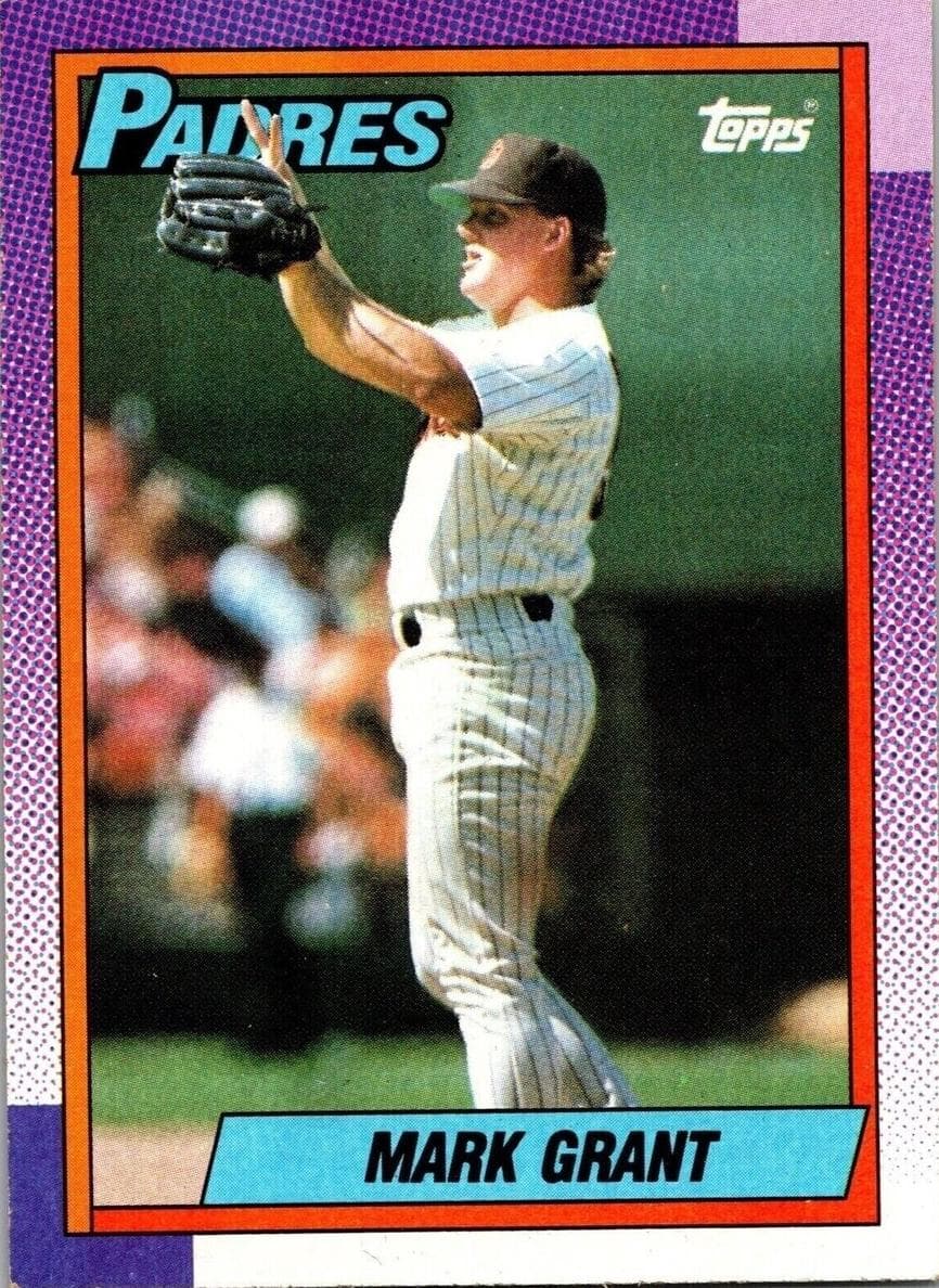 Mark Grant 1990 topps O-Pee-Chee