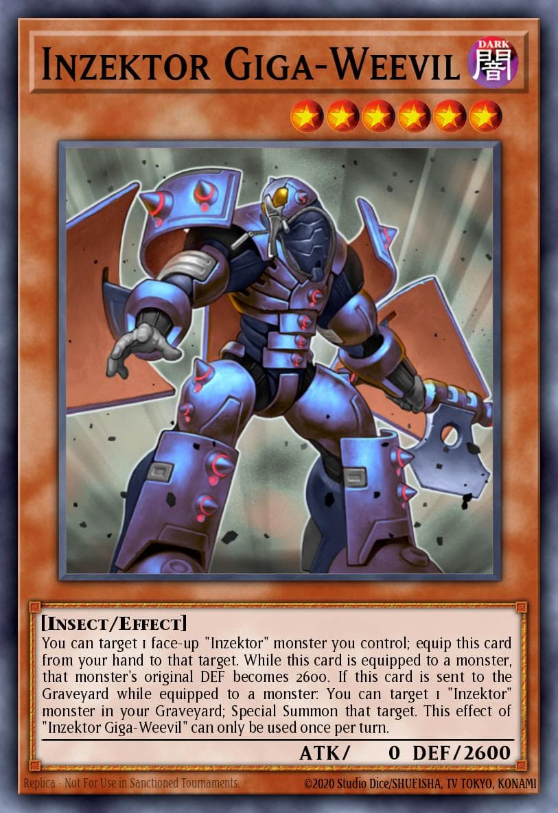Inzektor Giga-Weevil 2012 Yu-Gi-Oh! Order of Chaos