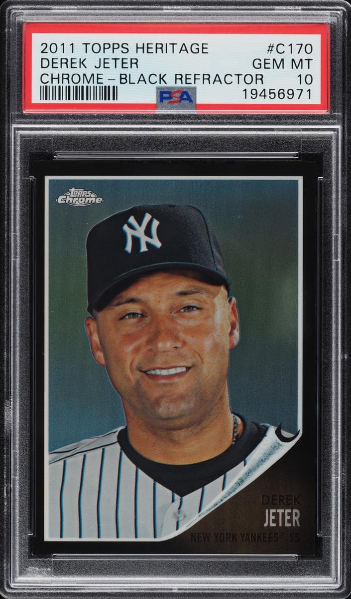 Derek Jeter 2011 topps Heritage Chrome