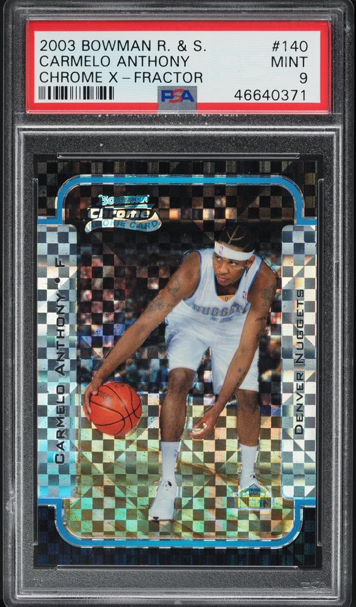 Carmelo Anthony 2003 bowman Rookies & Stars