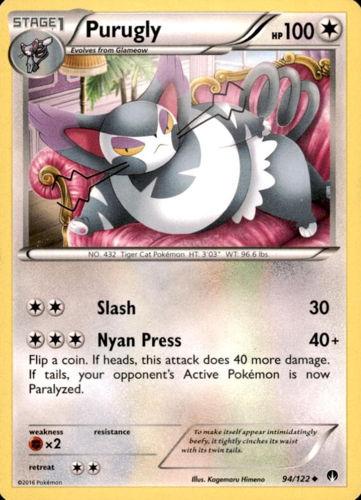 Purugly trading card