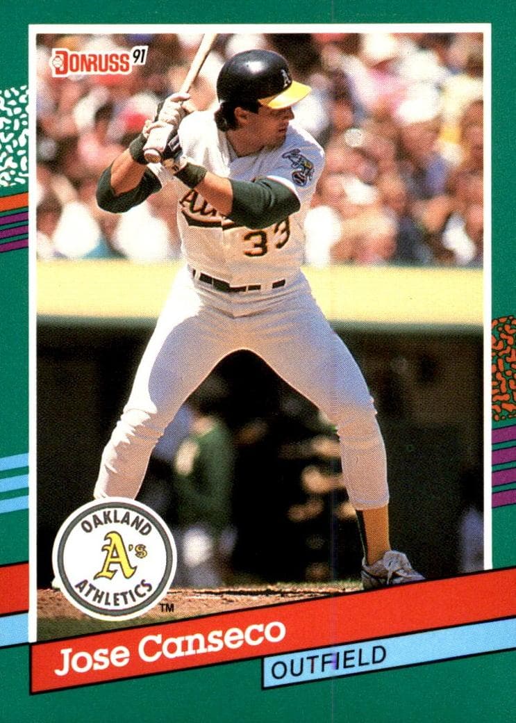 Jose Canseco 1991 panini Donruss