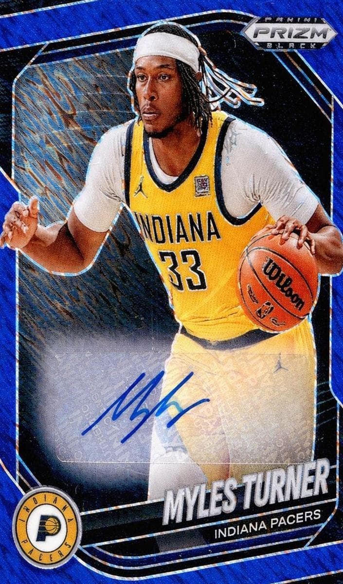 Myles Turner 2024 panini Panini Prizm Black