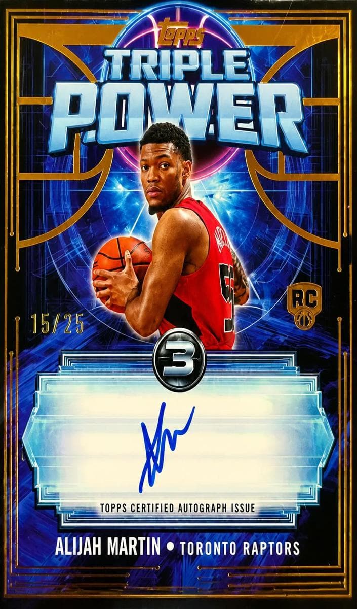 Alijah Martin 2025 topps Topps 3