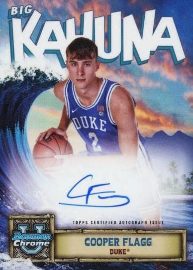 Cooper Flagg 2024 bowman Bowman University Chrome