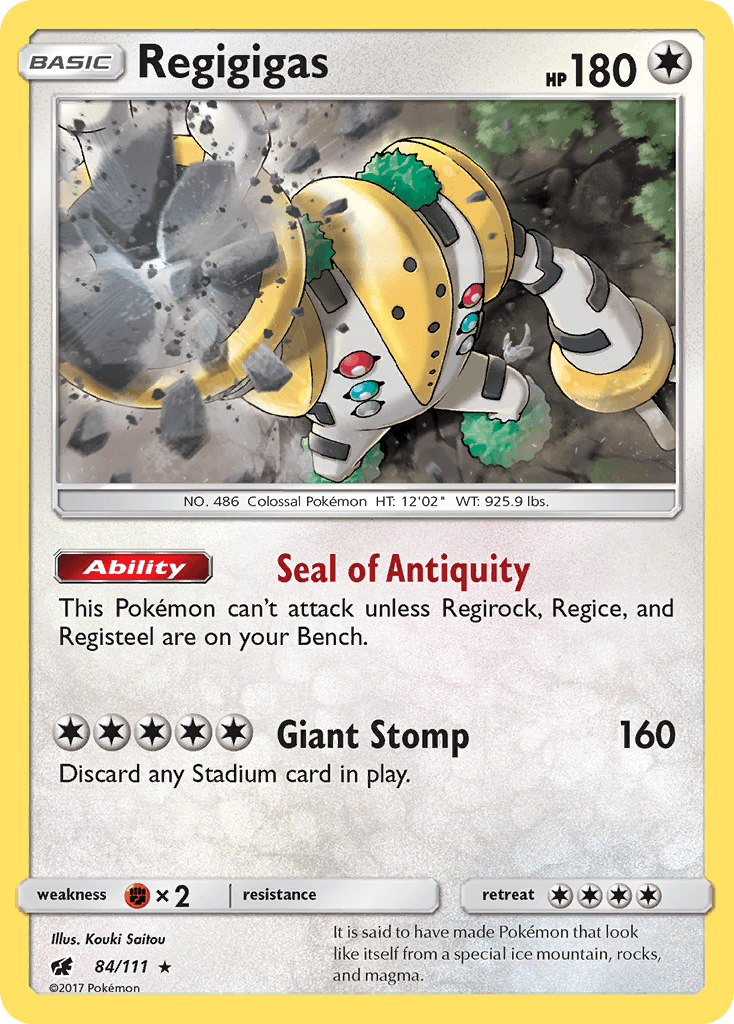 Regigigas 2017 Pokemon Crimson Invasion