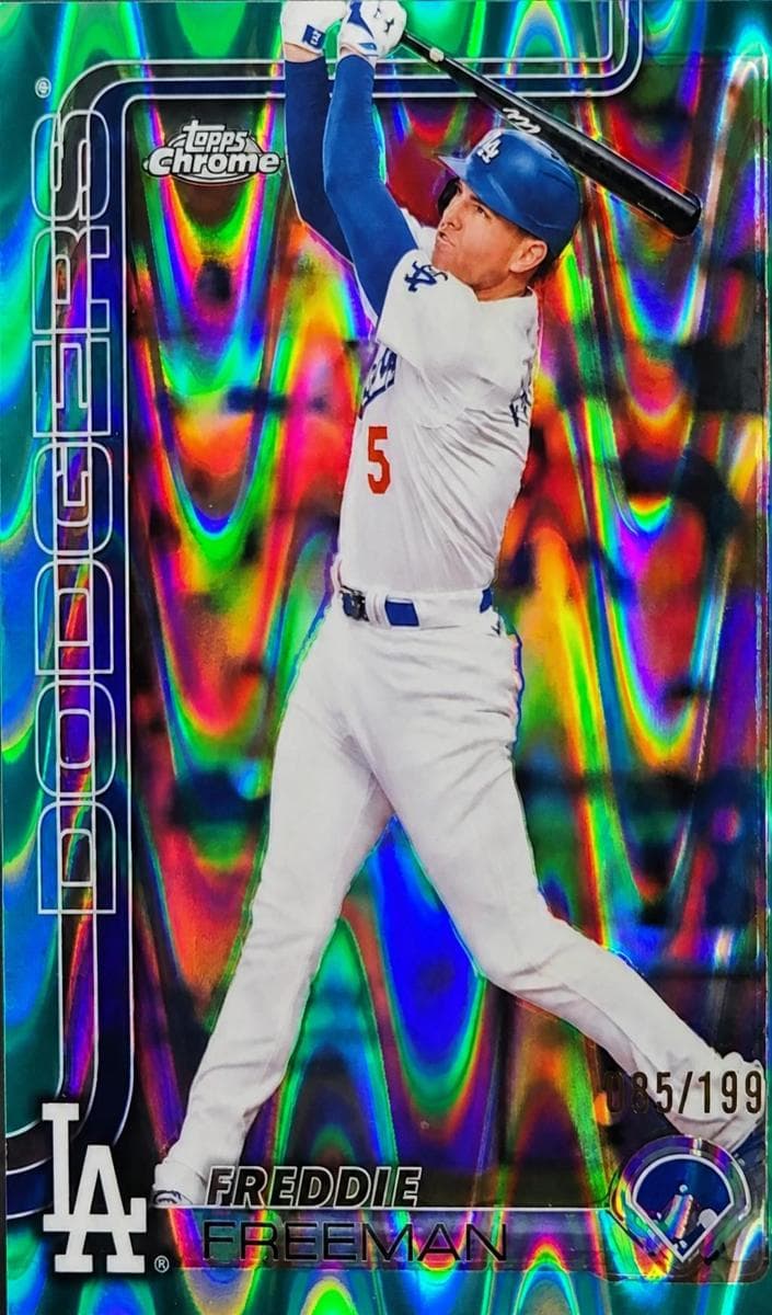Freddie Freeman 2025 topps Topps Chrome Sapphire