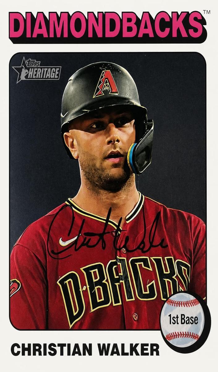 Christian Walker 2024 topps Topps Heritage