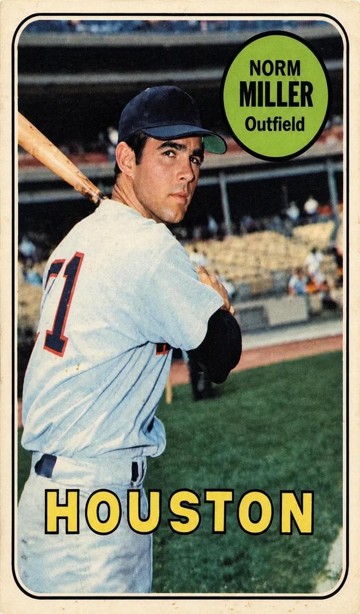 Norm Miller 1969 topps O-Pee-Chee