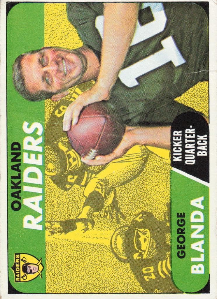 George Blanda 1968 topps