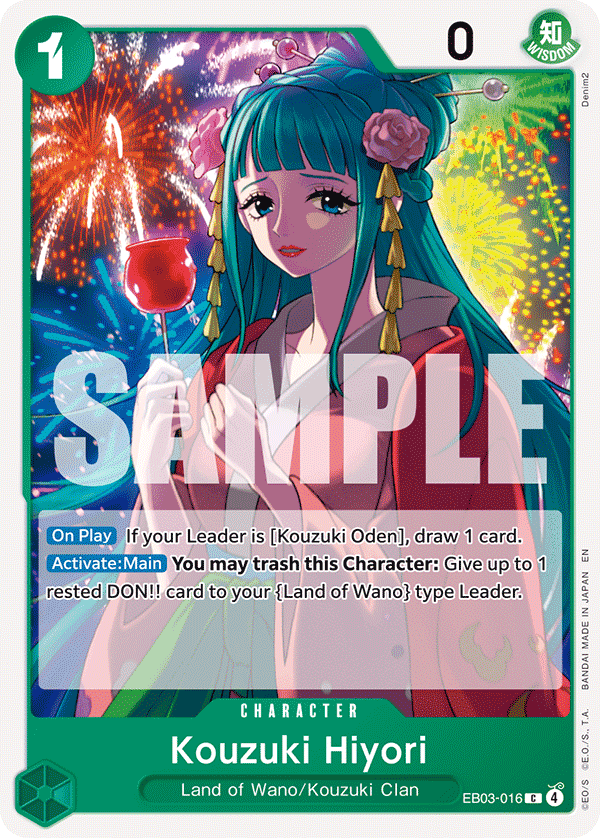 Kouzuki Hiyori 2025 One Piece Japanese Extra Booster Heroines Edition