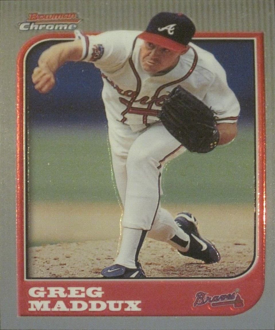 GREG MADDUX ATLANTA BRAVES !!! 1997 Bowman Chrome