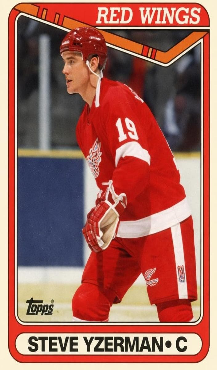 Steve Yzerman 1990 topps