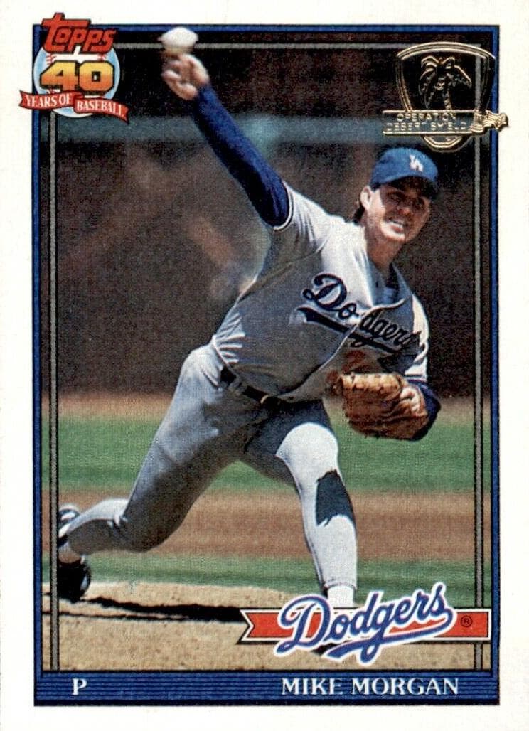Mike Morgan 1991 topps Topps