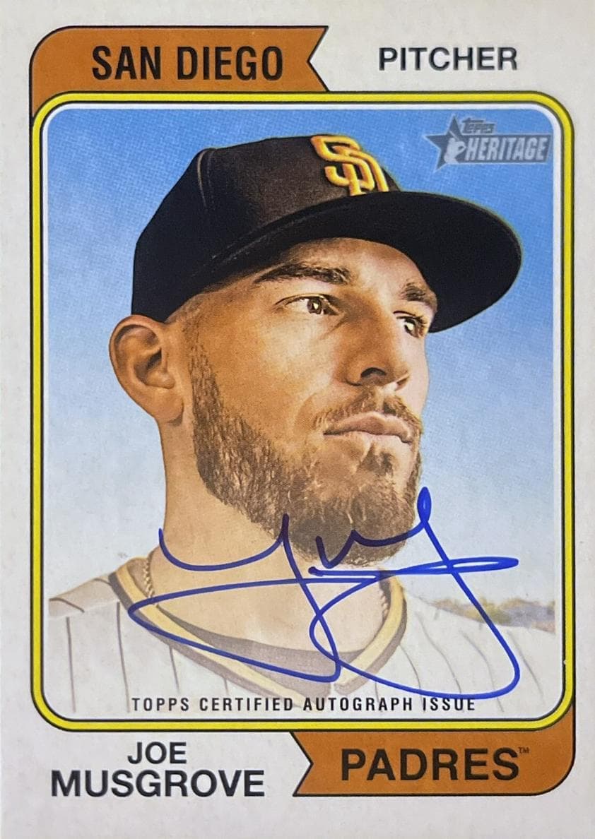 Joe Musgrove 2023 topps Topps Heritage