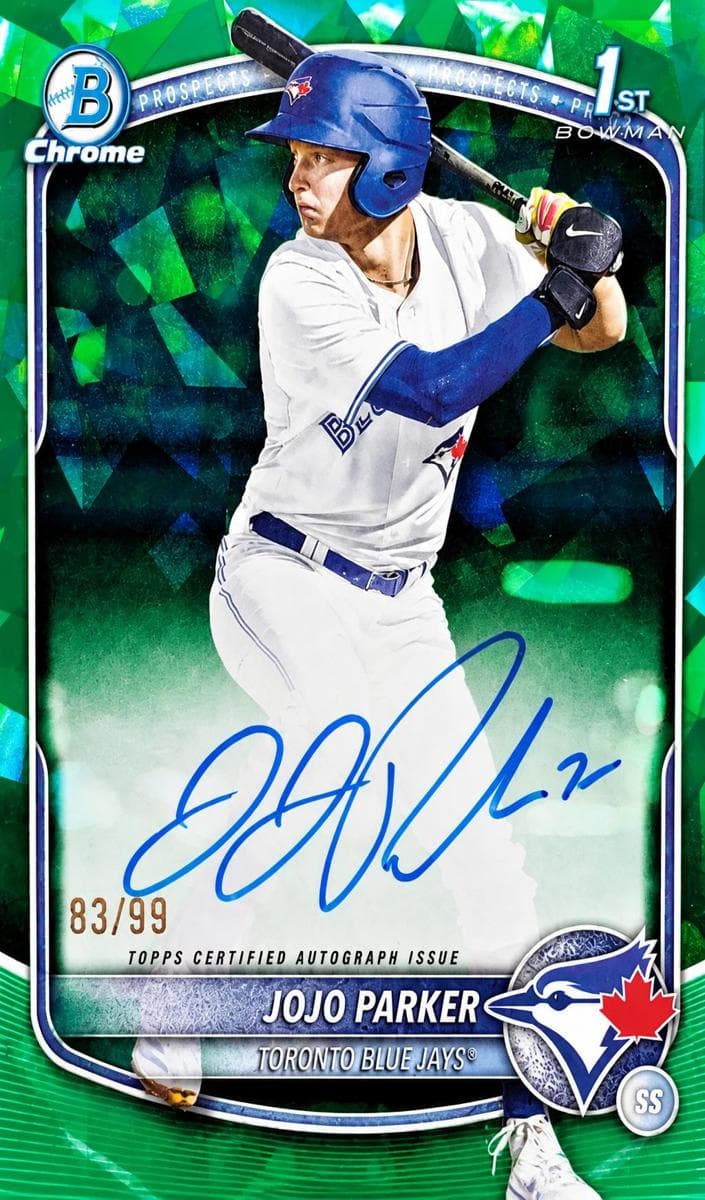 JoJo Parker 2025 bowman Bowman Draft Sapphire