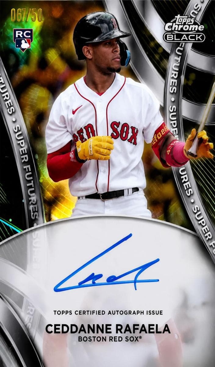 Ceddanne Rafaela 2024 topps Topps Chrome Black