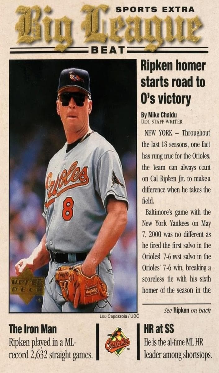 Cal Ripken Jr. #BB8