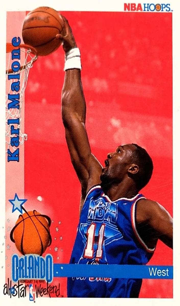 Karl Malone 1992 panini Hoops