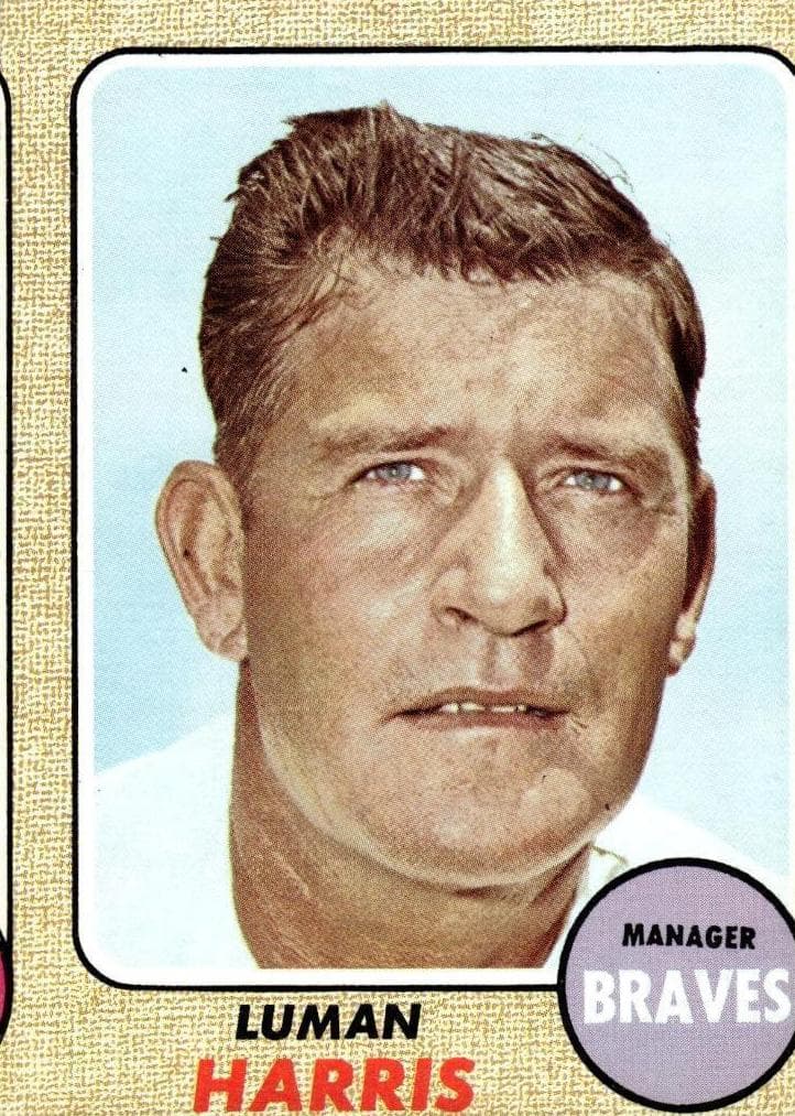 Lum Harris 1968 topps Topps
