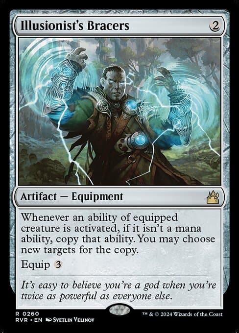 Illusionist's Bracers 2024 Magic: The Gathering Ravnica Remastered Retro Frame