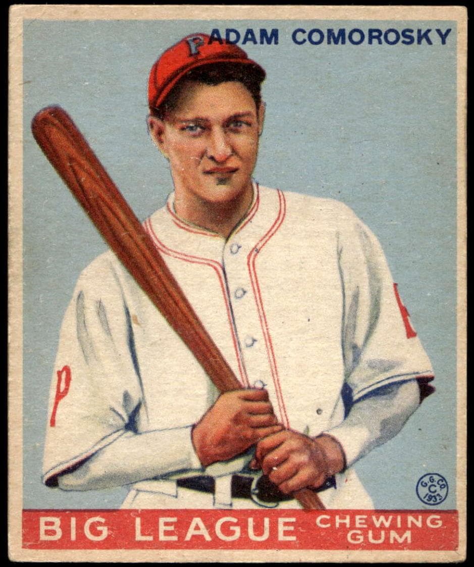 Adam Comorosky 1933 unknown Goudey