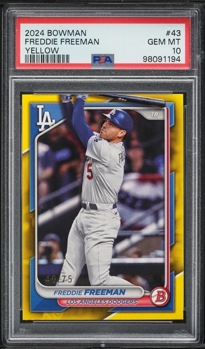 Freddie Freeman 2024 bowman Bowman