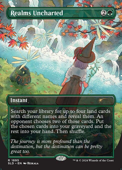 Realms Uncharted 2019 Magic: The Gathering Secret Lair Drop Rainbow Foil