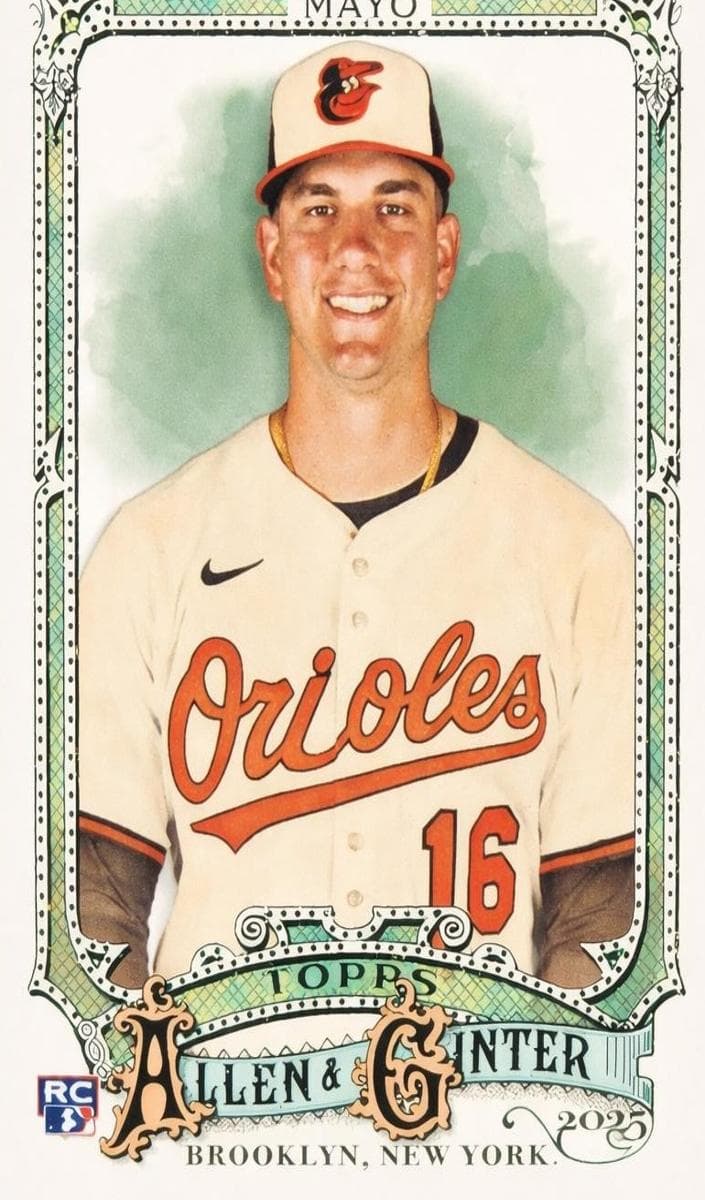 Coby Mayo 2025 topps Topps Allen & Ginter X