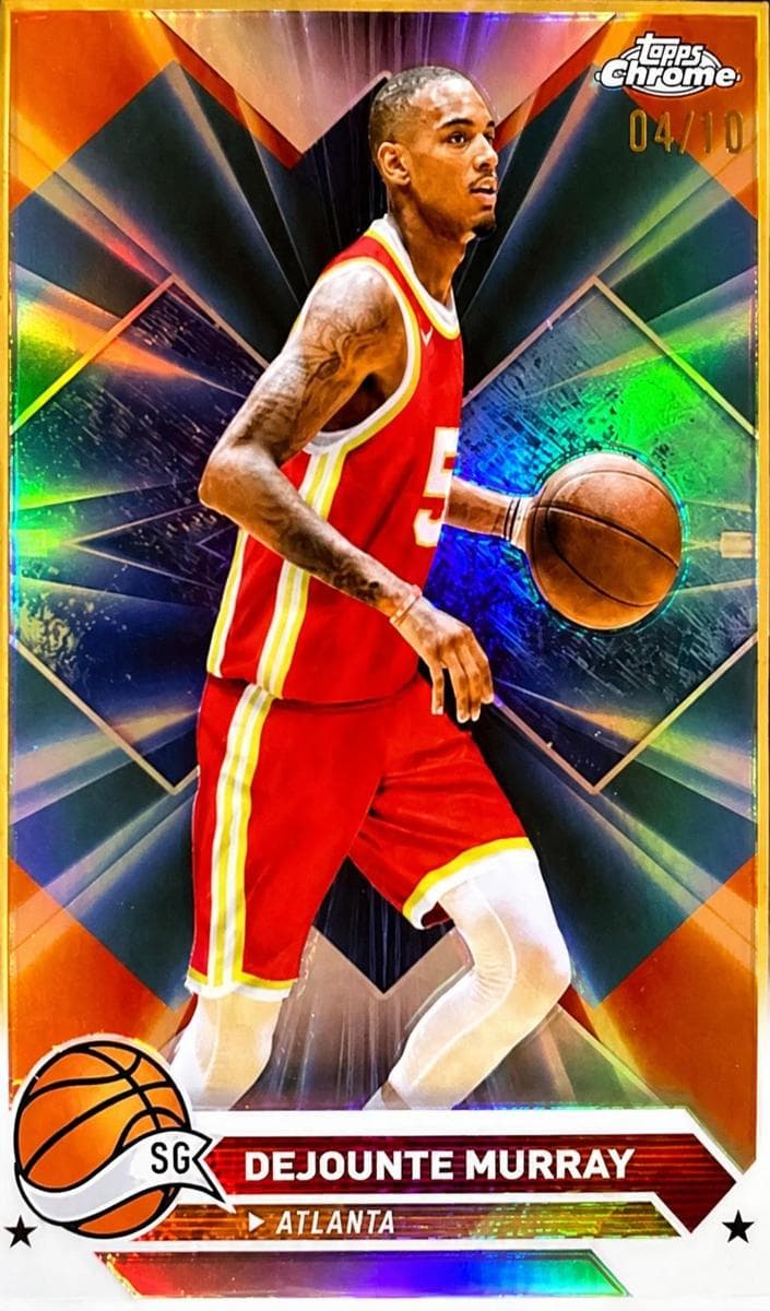 Dejounte Murray 2023 topps Topps Chrome Sapphire Edition