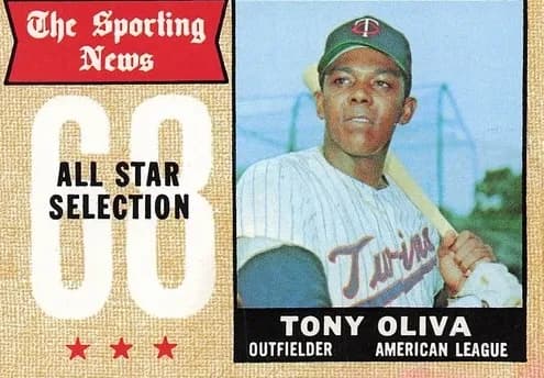 Tony Oliva 1968 topps Topps