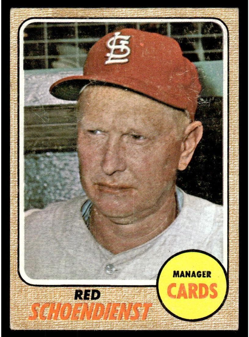 Red Schoendienst 1968 topps Topps