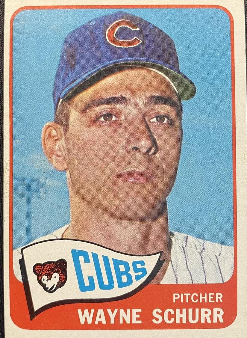 Wayne Schurr 1965 topps Topps