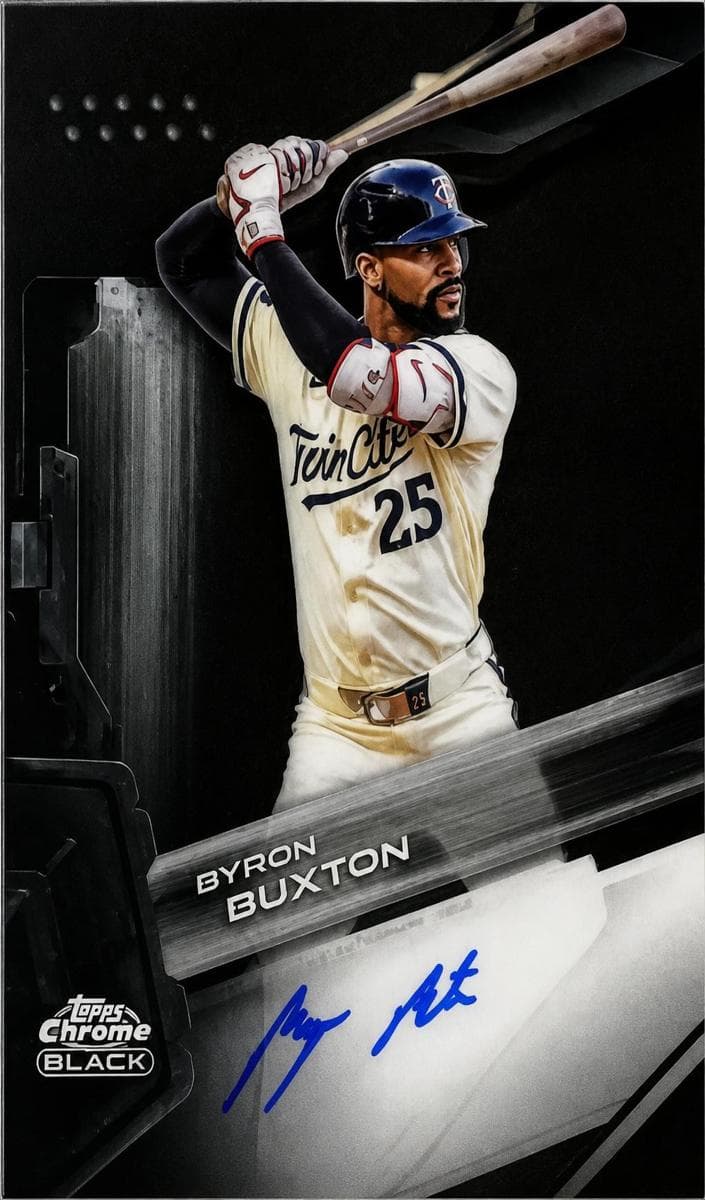 Byron Buxton 2023 topps Topps Chrome Black