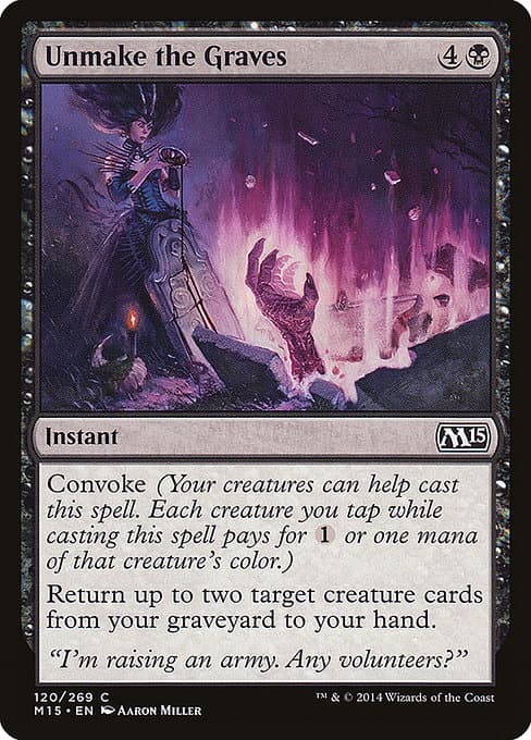 Unmake the Graves 2014 Magic: The Gathering