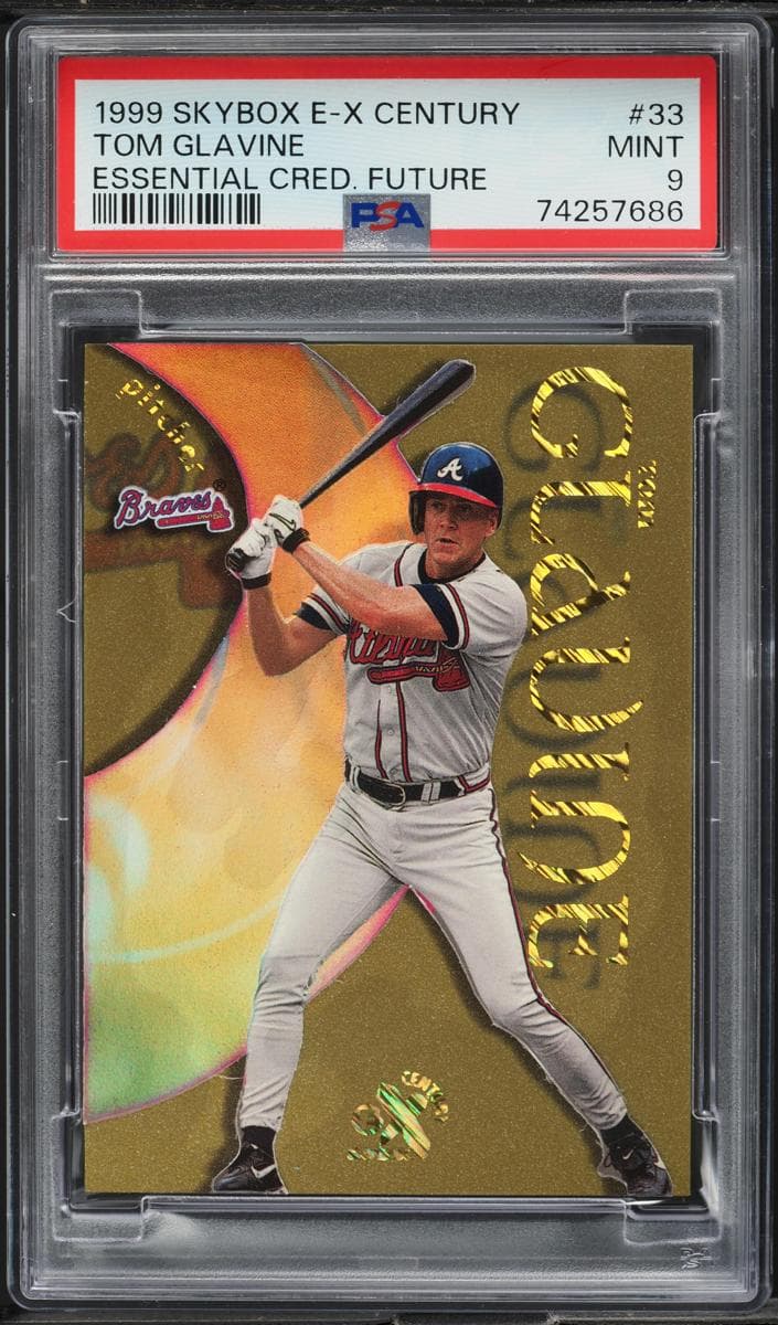 Tom Glavine 1999 fleer SkyBox E-X Century