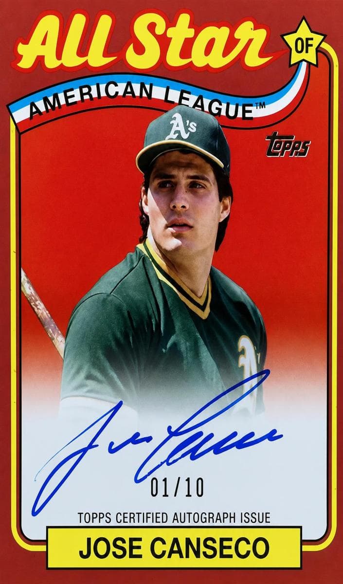 Jose Canseco 2024 topps Topps