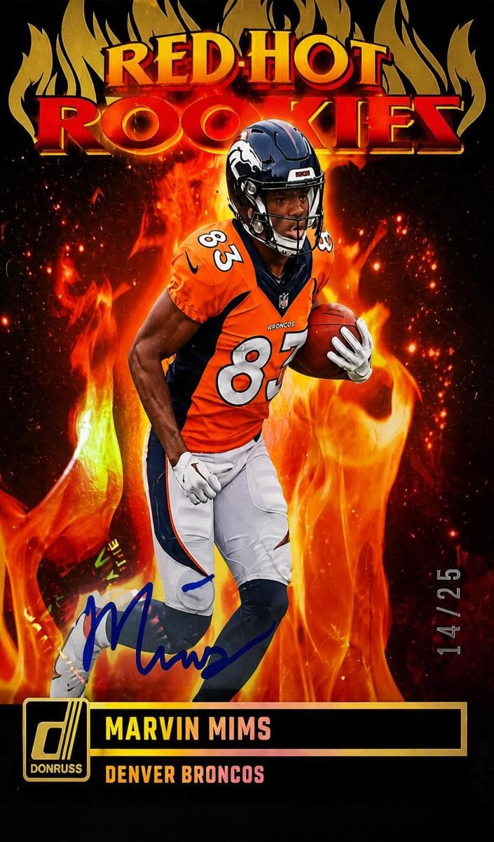 Marvin Mims 2023 panini Panini Donruss